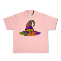 Salmon Spider Web Witch Hat Urban Heavy Tee - Jasminsmagicworld