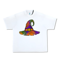 White Spider Web Witch Hat Urban Heavy Tee - Jasminsmagicworld