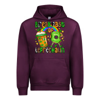Mauve Wine St. Patrick's Breakfast of leprechaun Urban Hoodie - OliviaCreatesArt