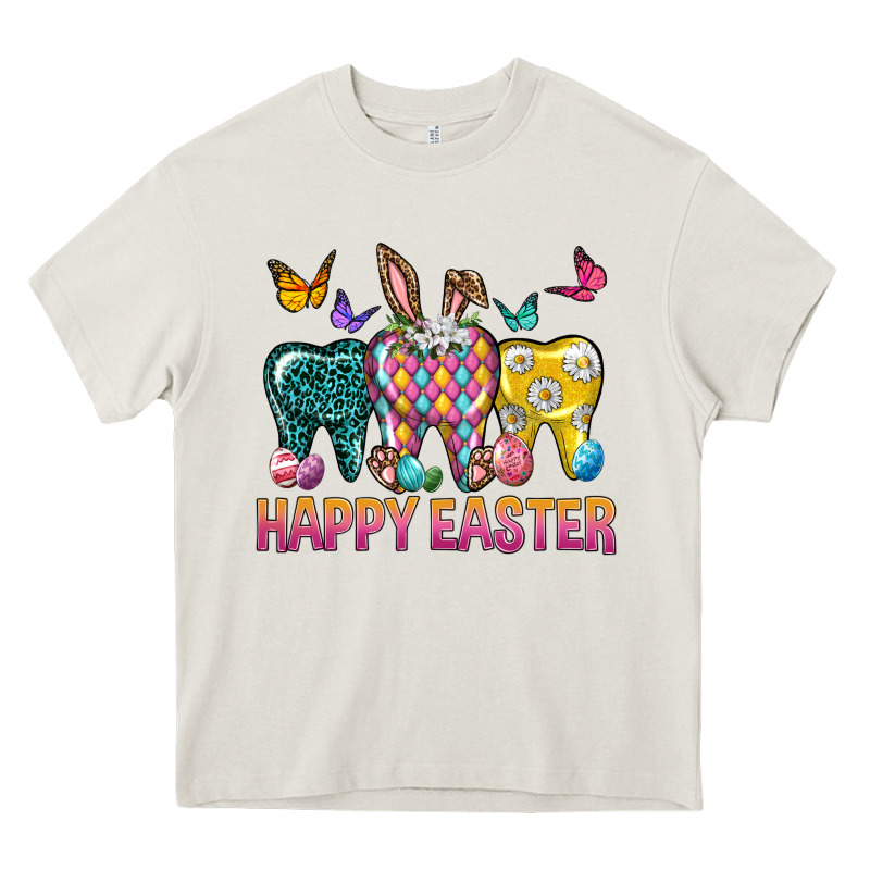 Happy Easter Dental Heavy Core Tee by Neo Western | Teevron