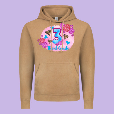 Back To School Flowers Third Grade 3200x2400 Vintage Hoodie Designed By Adodesignshop