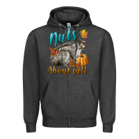 Charcoal Heather Nuts About Fall Squirrel Zipper Hoodie - LillyAllenDesigns