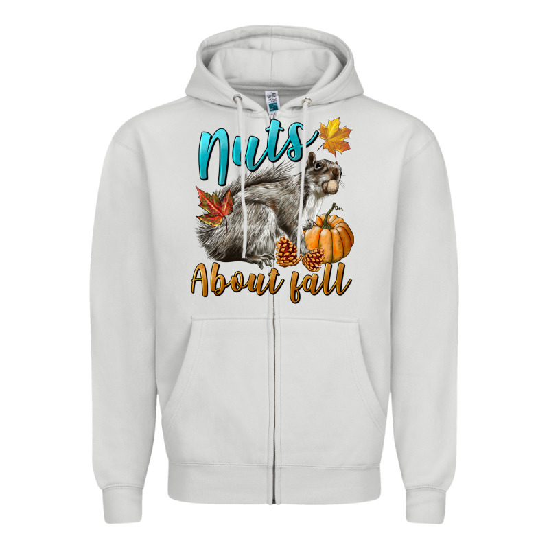 Nuts About Fall Squirrel Zipper Hoodie by LillyAllenDesigns | Teevron