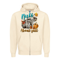 Sandshell Nuts About Fall Squirrel Zipper Hoodie - LillyAllenDesigns