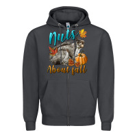 Smoke Nuts About Fall Squirrel Zipper Hoodie - LillyAllenDesigns