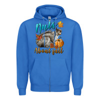True Royal Nuts About Fall Squirrel Zipper Hoodie - LillyAllenDesigns