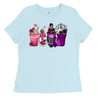 Baby Blue wednesday and enid coffee cups Ladies Tee - Zillion Design Studio