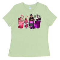 Matcha wednesday and enid coffee cups Ladies Tee - Zillion Design Studio