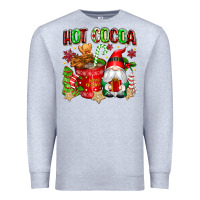 Heather Grey hot cocoa Premium Sweatshirt - texasbilliewilder