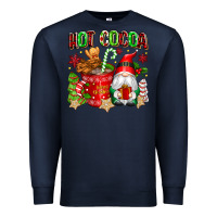 Navy hot cocoa Premium Sweatshirt - texasbilliewilder