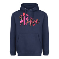 Navy hope breast cancer Heavyweight Hoodie - NancyCooperArtShop