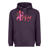Plum hope breast cancer Heavyweight Hoodie - NancyCooperArtShop