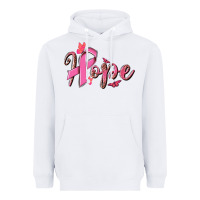 White hope breast cancer Heavyweight Hoodie - NancyCooperArtShop