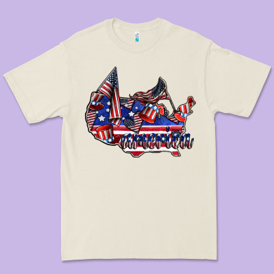 America Premium Tee Designed By Cowhidedigitalart