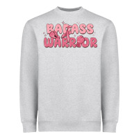 Heather Grey badass warrior Heavyweight Sweatshirt - MaliasSmallBusiness
