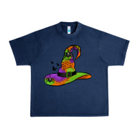 Navy Witch Hat With Spiders Urban Heavy Tee - Jasminsmagicworld