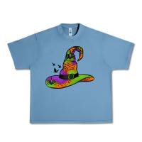 Pebble Blue Witch Hat With Spiders Urban Heavy Tee - Jasminsmagicworld
