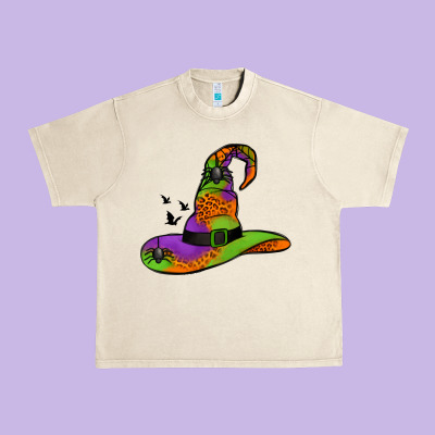 Witch Hat With Spiders Urban Heavy Tee Designed By Jasminsmagicworld