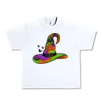 White Witch Hat With Spiders Urban Heavy Tee - Jasminsmagicworld
