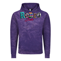 Cloud Purple rodeo babe turquoise serape cowhide leopard Vintage Hoodie - Artiststas