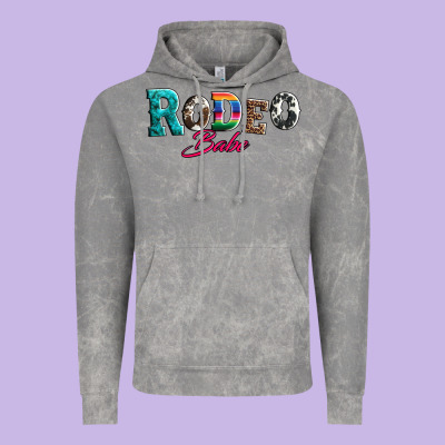 Rodeo Babe Turquoise Serape Cowhide Leopard Vintage Hoodie Designed By Artiststas