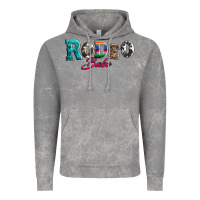Cloud Rock rodeo babe turquoise serape cowhide leopard Vintage Hoodie - Artiststas