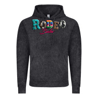 Vintage Black rodeo babe turquoise serape cowhide leopard Vintage Hoodie - Artiststas