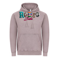 Vintage Zinc rodeo babe turquoise serape cowhide leopard Vintage Hoodie - Artiststas