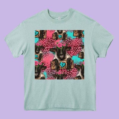 Black Sheep Seamless Pattern Heavy Core Tee Designed By Hra Design Shop