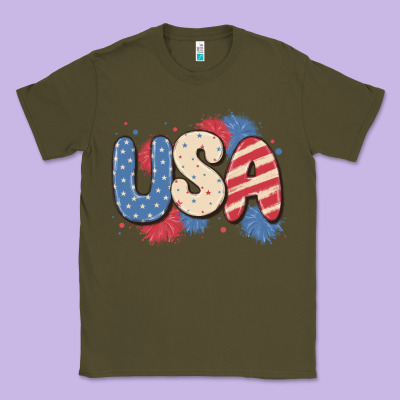 Usa Classic Tee Designed By Maliassmallbusiness