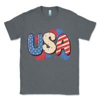 Charcoal Heather usa Classic Tee - MaliasSmallBusiness
