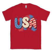 Red usa Classic Tee - MaliasSmallBusiness