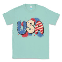 Seafoam usa Classic Tee - MaliasSmallBusiness