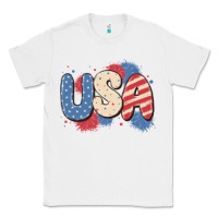 White usa Classic Tee - MaliasSmallBusiness