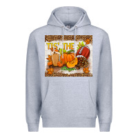 Heather Grey tis the season fall Premium Hoodie - TumblerDesignByShophia