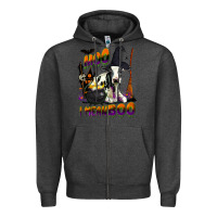 Charcoal Heather Moo I Mean Boo Holstein Cow Zipper Hoodie - LillyAllenDesigns
