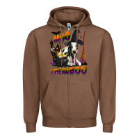 Chestnut Moo I Mean Boo Holstein Cow Zipper Hoodie - LillyAllenDesigns