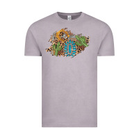 Vintage Zinc horseshoe leopard gemstone cactus patch Vintage Tee - AdoDesignShop