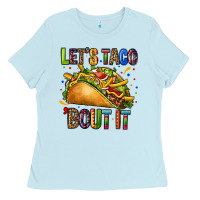 Baby Blue lets taco bout it Ladies Tee - CTS Tumbler Store