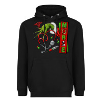 Black Christmas Character Heavyweight Hoodie - NancyCooperArtShop
