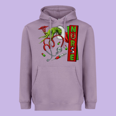 Christmas Character Heavyweight Hoodie Designed By Nancycooperartshop