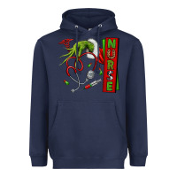 Navy Christmas Character Heavyweight Hoodie - NancyCooperArtShop