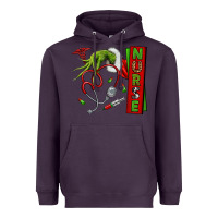 Plum Christmas Character Heavyweight Hoodie - NancyCooperArtShop