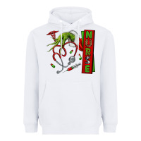 White Christmas Character Heavyweight Hoodie - NancyCooperArtShop