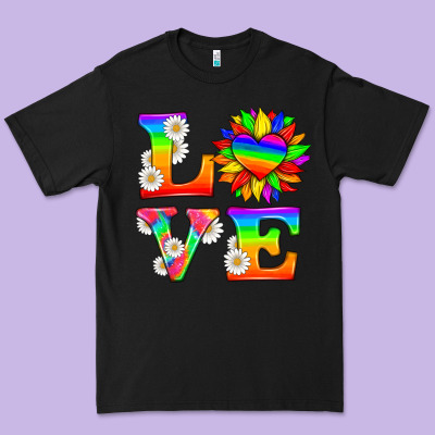 Love And Sunflower Premium Tee Designed By Hra Design Shop