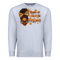 Heather Grey Have a melanin Christmas afro woman Premium Sweatshirt - texasbilliewilder