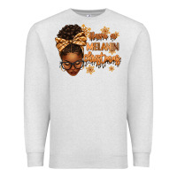 Oatmeal Heather Have a melanin Christmas afro woman Premium Sweatshirt - texasbilliewilder
