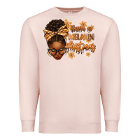 Pale Pink Have a melanin Christmas afro woman Premium Sweatshirt - texasbilliewilder