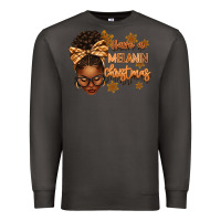 Smoke Have a melanin Christmas afro woman Premium Sweatshirt - texasbilliewilder