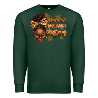 Sports Green Have a melanin Christmas afro woman Premium Sweatshirt - texasbilliewilder